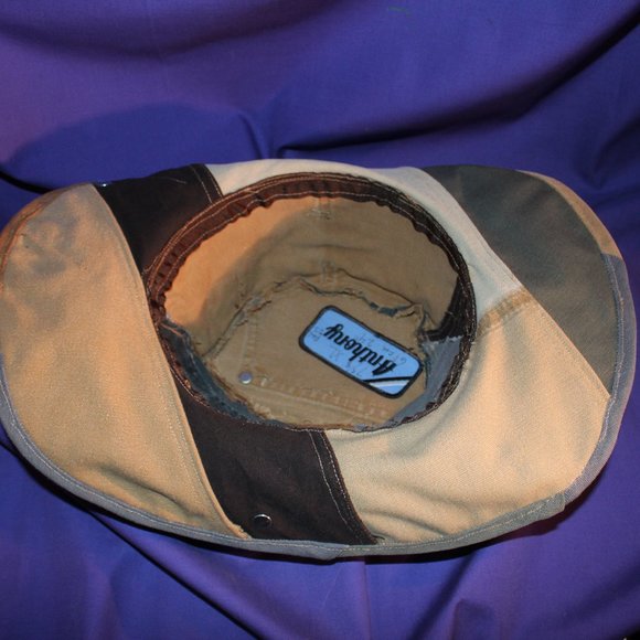 Patchwork Hat made from upcycled Carhartt clothing sz 7 5/8 or XL cowboy fedora main image 5